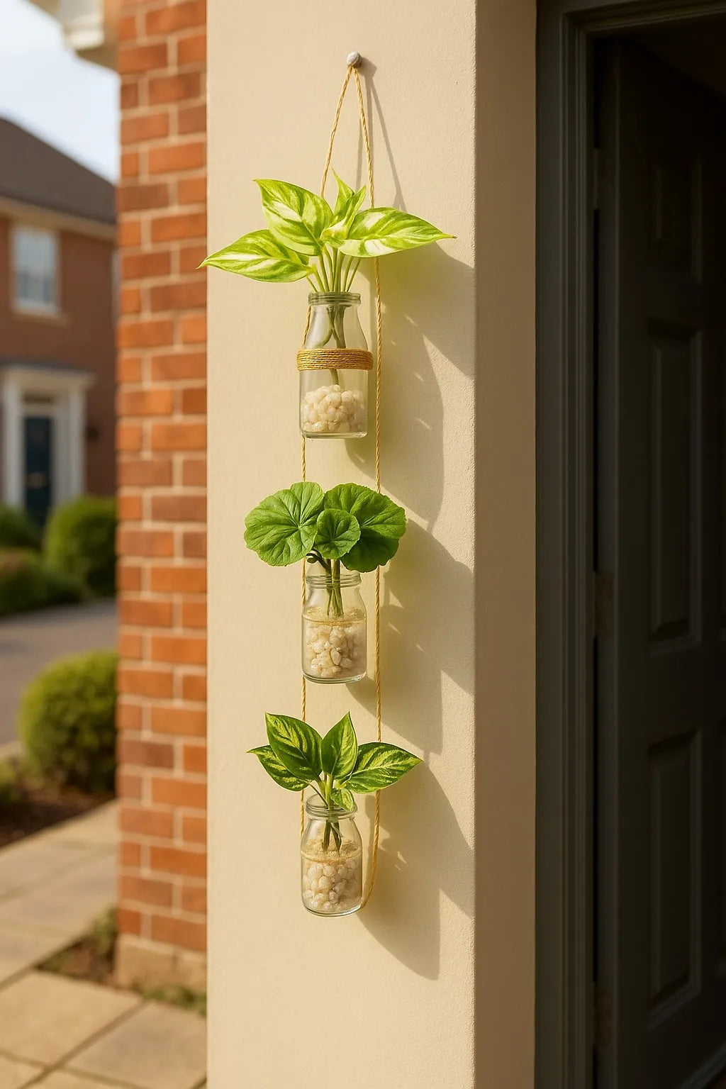 Hanging Bloom Bottles Wall Décor – Decorative Floral Bottle Strings for Home Decor