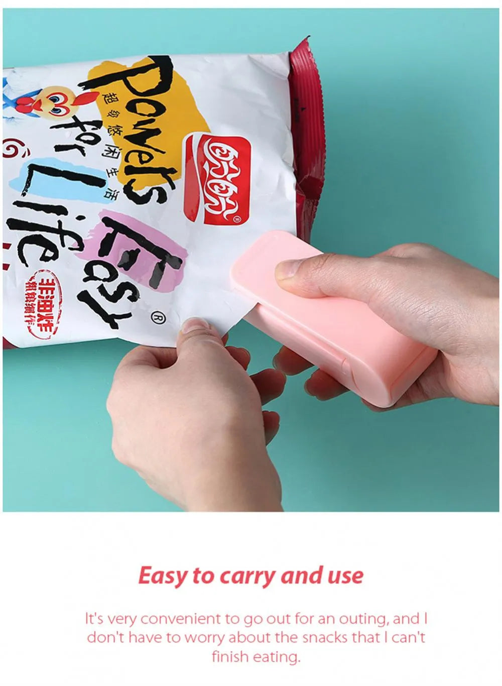 Mini Heat Bag Sealing | snack sealer portable Machine Package Sealer Bags Thermal Plastic Food Bag Closure Portable Sealer Packing Kitchen