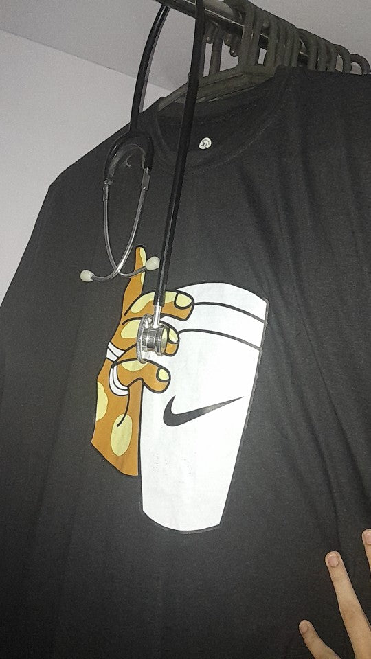 Hand WIth Cup Printed Cotton Half Sleeves O Neck Tshirt For Men & Boys