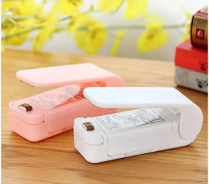 Mini Heat Bag Sealing | snack sealer portable Machine Package Sealer Bags Thermal Plastic Food Bag Closure Portable Sealer Packing Kitchen