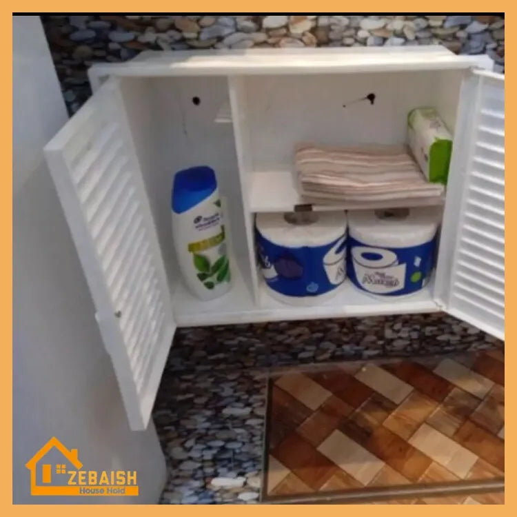 Washroom Plastic Cabinet Washroom Rack Bathroom Organizer 3 partition rack bathroom cabinet zebaish