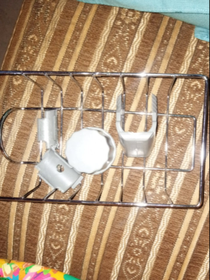 New Rotatable Stainless Steel Sink Drainer Sponge Dish Cloth Holder for Kitchen Sink Dish Rag Hanging Drain Steel Sink Faucet Storage Rack Kitcehn Faucet Sponger Holder Soap Sink Caddy Towel Rack Shelf Organizer Kitchen Accessories